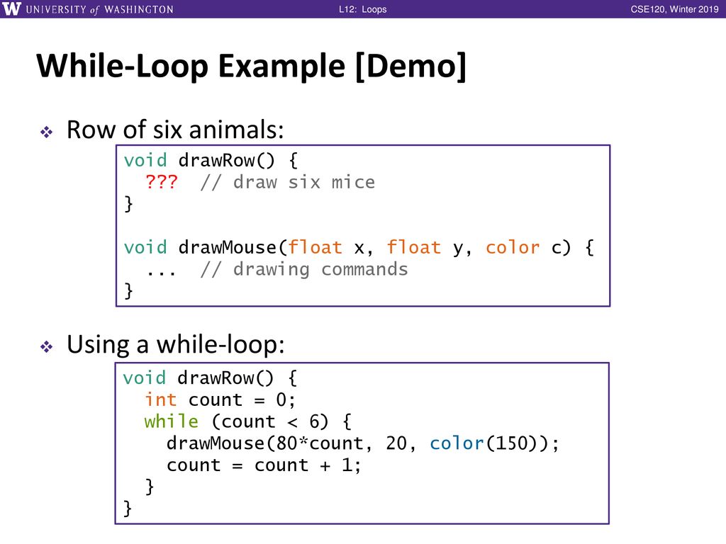 Loops & Nested Loops CSE 120 Winter ppt download